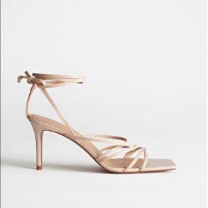 ‼️SOLD‼️ & Other Stories Square Toe Heeled Sandals
